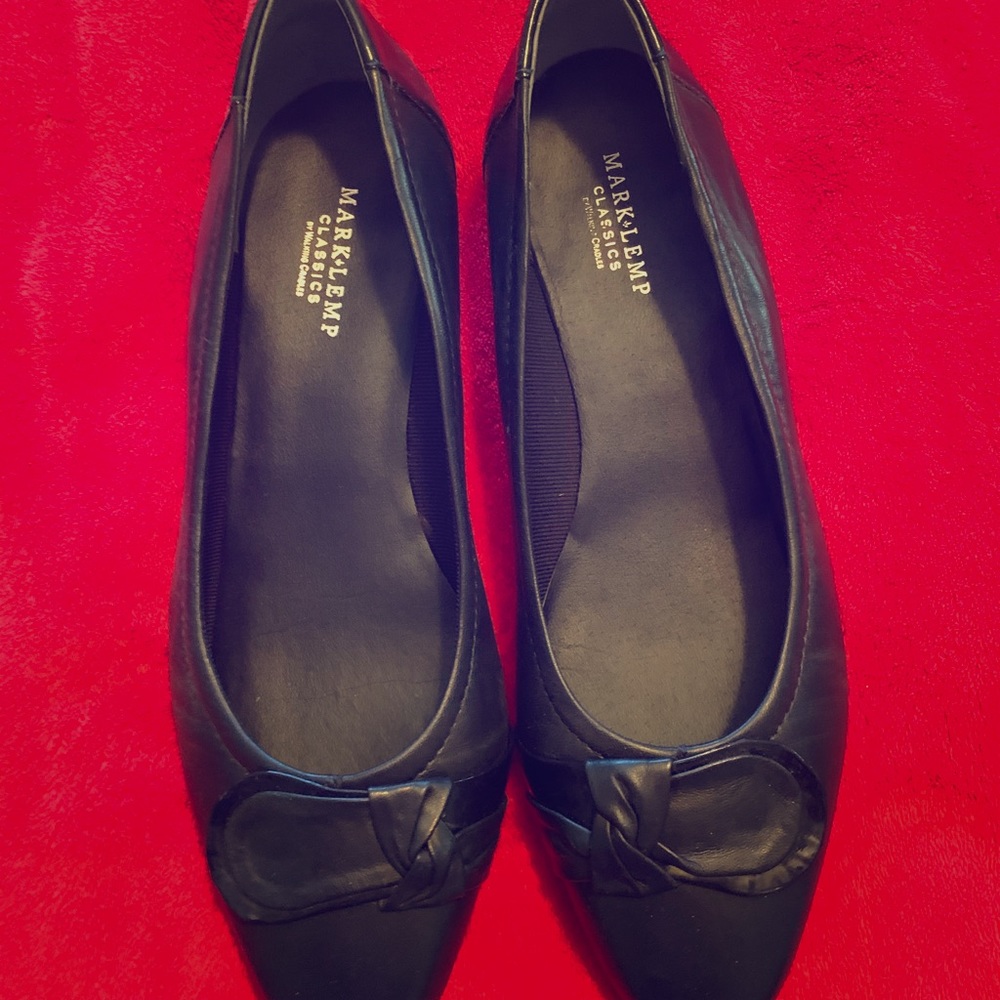 Mark Lemp designer shoes size 9.5 wide, navy blue